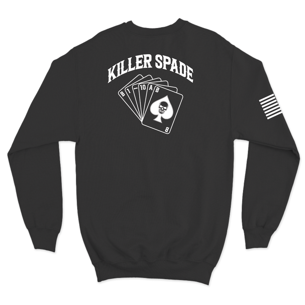 B Co, 1-10 AB "Killer Spade" V2 Crewneck Sweatshirt