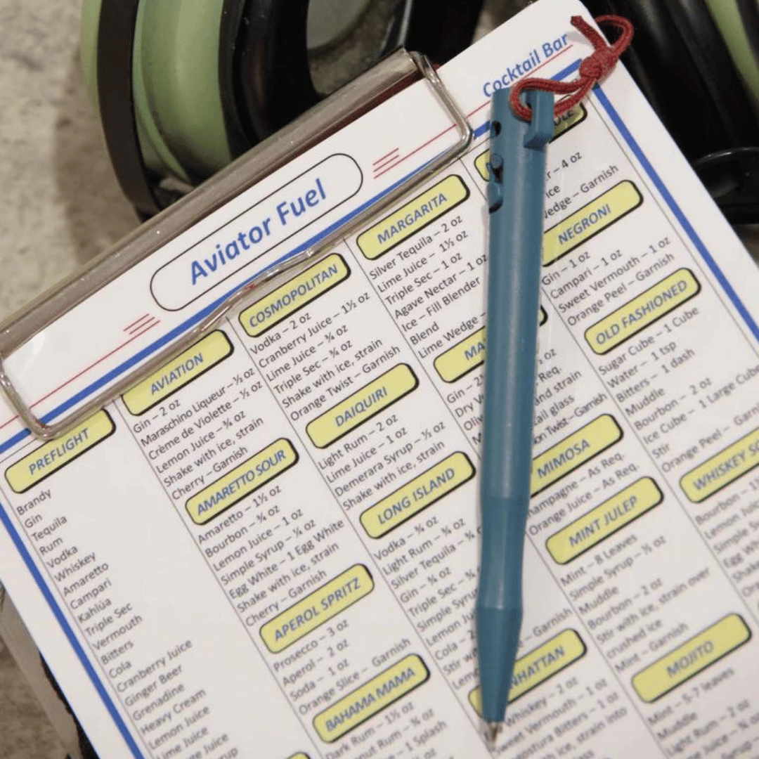 Quick Reference Cocktail Checklist