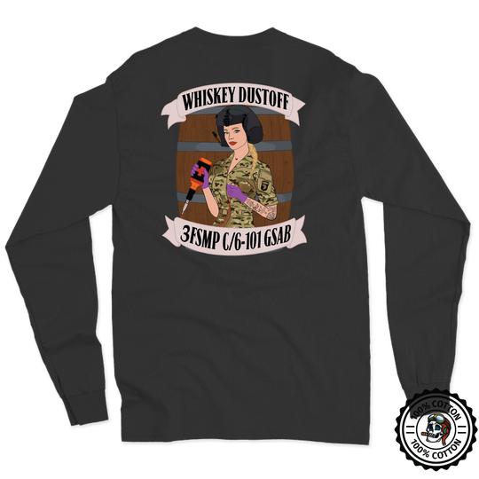 3 FSMP, C Co, 6-101 "Whiskey Dustoff" Long Sleeve T-Shirt