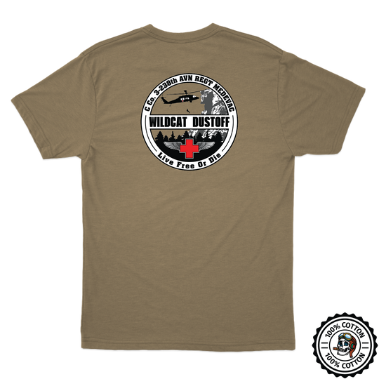 C Co, 3-238th AVN REG MEDEVAC Tan 499 T-Shirt