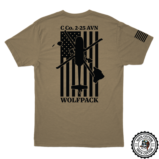 C Co, 2-25 AVN "Wolfpack" Tan 499 T-Shirt
