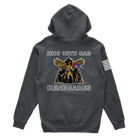 HHC, 10th CAB "Renegades" Hoodies W/ Flag