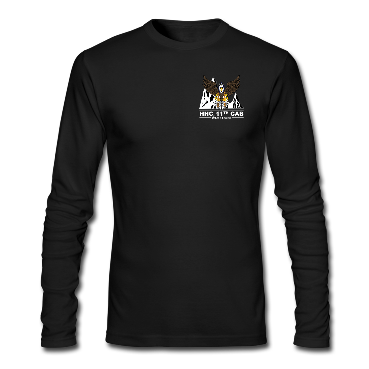 Promolux Hhc, 11th ECab Long Sleeve T-Shirt | Military Unit Shirts | Brotallion M / Black