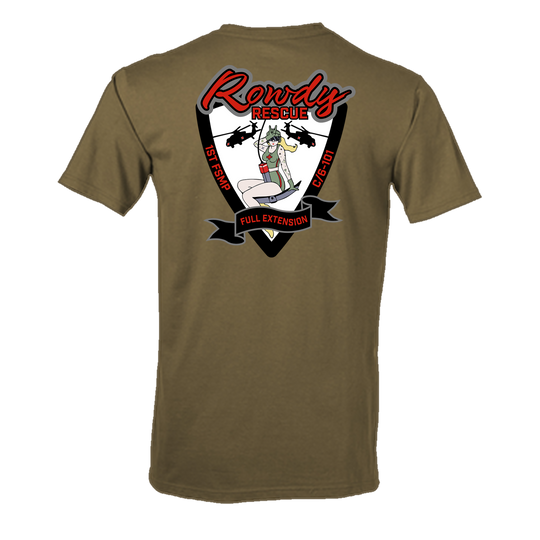Legacy 1 FSMP, C Co, 6-101 Rowdy Rescue Flight Approved T-Shirt