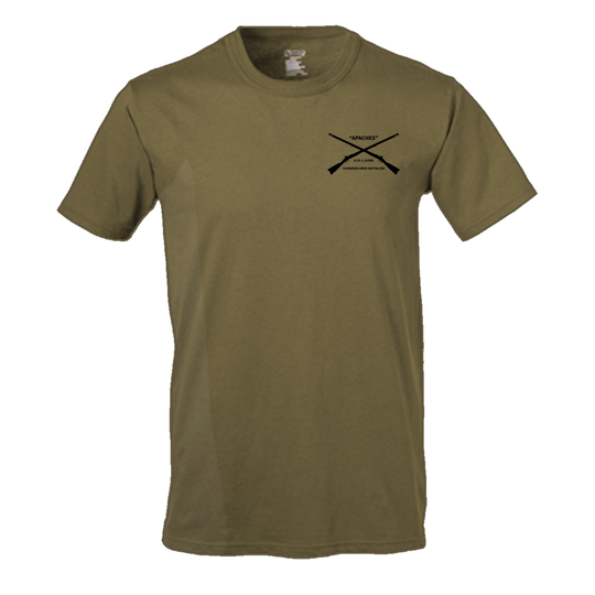 3rd PLT, A Co, 1-163 CAB Apaches OIR Tan 499 T-Shirt