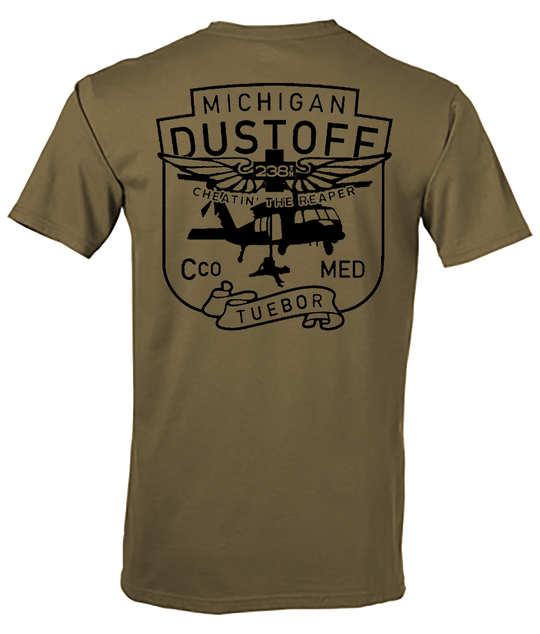 Michigan DUSTOFF Flight Approved T-Shirt Subdued