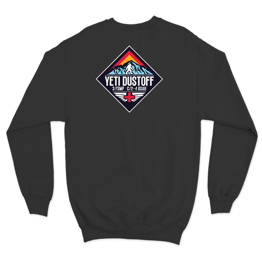 3 FSMP, C Co, 2-4 GSAB "Yeti Dustoff" Crewneck Sweatshirt