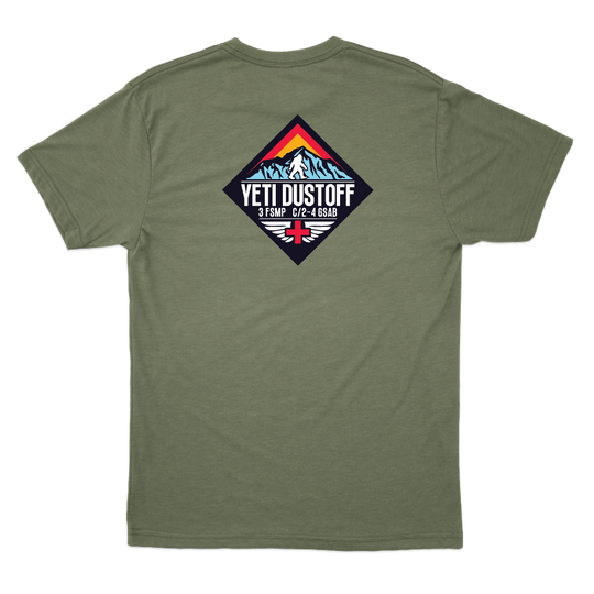 3 FSMP, C Co, 2-4 GSAB "Yeti Dustoff" T-Shirts