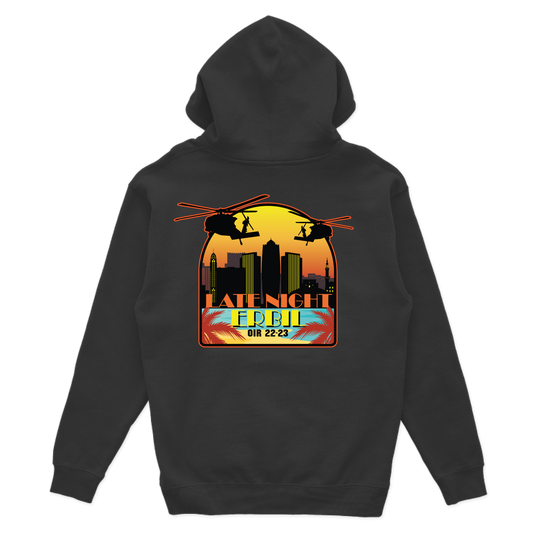 A Co, 3-142 AHB "Late Night" OIR 22-23 Hoodie V2