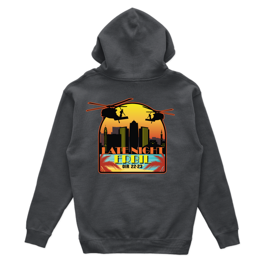 A Co, 3-142 AHB "Late Night" OIR 22-23 Hoodie V2