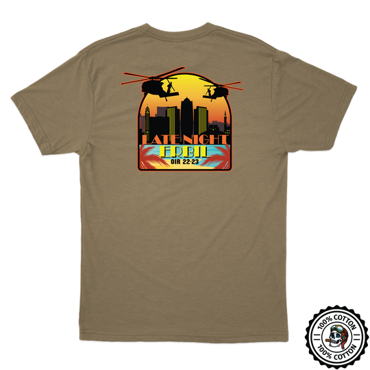 A Co, 3-142 AHB "Late Night" OIR 22-23 Tan 499 T-Shirt V2