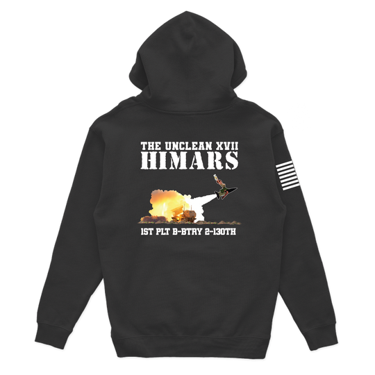1 PLT, B BTRY, 2-130th FAR "Unclean XVII" Hoodie