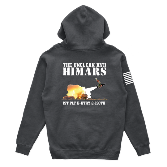 1 PLT, B BTRY, 2-130th FAR "Unclean XVII" Hoodie