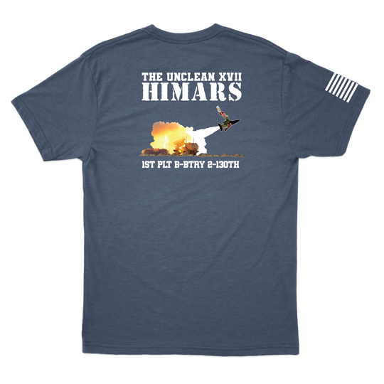 1 PLT, B BTRY, 2-130th FAR "Unclean XVII" T-Shirts