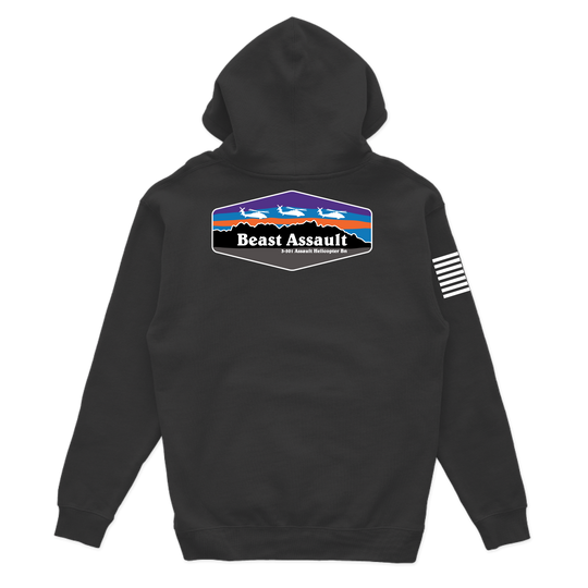 B Co, 3-501 AHB "Beast Assault" Hoodie Blue
