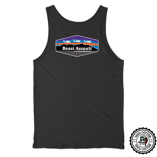 B Co, 3-501 AHB "Beast Assault" Tank Top Red