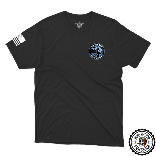 B Co, 3-501 AHB "Beast Assault" T-Shirts Blue