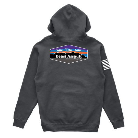 B Co, 3-501 AHB "Beast Assault" Hoodie Blue