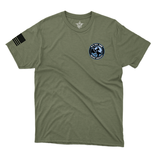 B Co, 3-501 AHB "Beast Assault" T-Shirts Blue