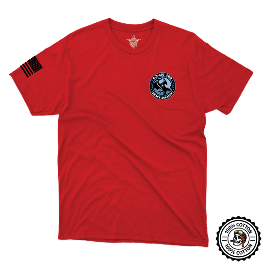 B Co, 3-501 AHB "Beast Assault" T-Shirts Blue