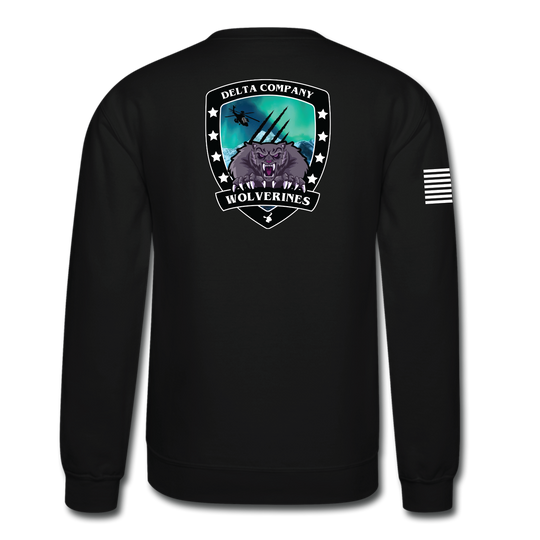 D Co, 1-25 AB "Wolverines" Crewneck Sweatshirt W/ Flag