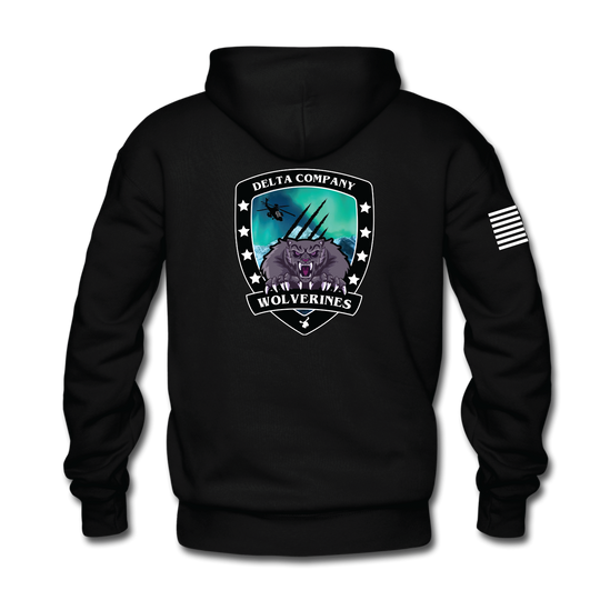 D Co, 1-25 AB "Wolverines" Hoodie W/ Flag