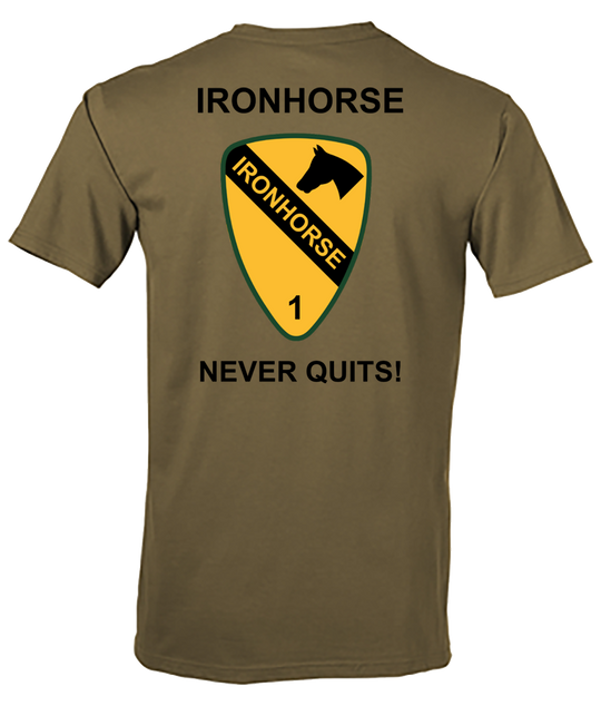1 ABCT, 1 CD "Ironhorse" WO Tan 499 T-Shirt