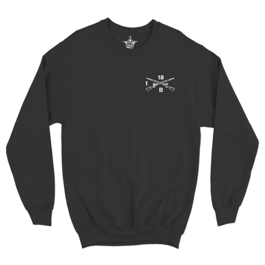 1 PLT, B Co, 1-18 IN “Mud Ducks” Crewneck Sweatshirt