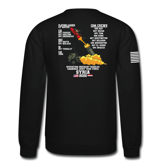 3 PLT, B BTRY, 3-157 FAR OIR 2022 Crewneck Sweatshirt