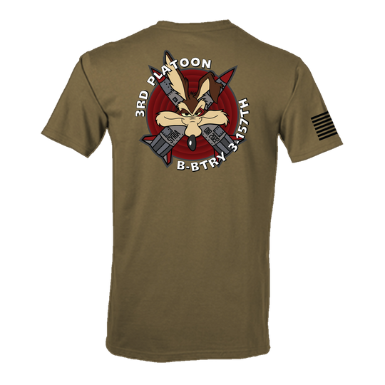 3 PLT, B BTRY, 3-157 FAR Tan 499 T-Shirt