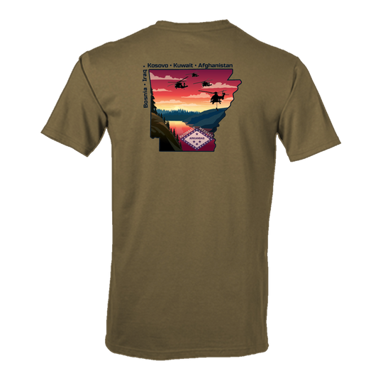 Det 1, G Co, 3-238 "Razorback MEDEVAC" V2 Flight Approved T-Shirt