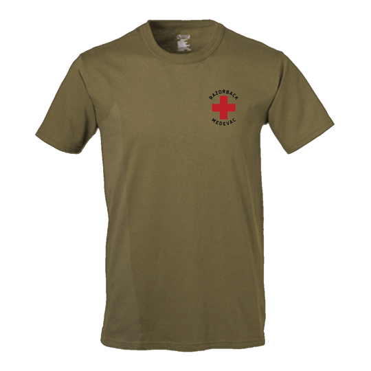 Det 1, G Co, 3-238 "Razorback MEDEVAC" V2 Flight Approved T-Shirt