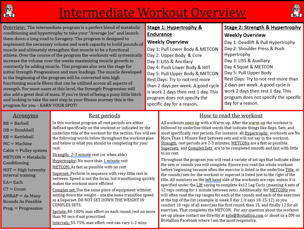 RL2 - Intermediate Program - 13 Weeks