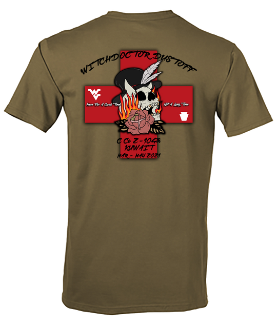 C Co, 2-104 Witchdoctor Dustoff Flight Approved T-Shirt