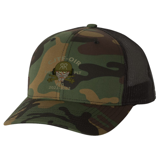 1 PLT, B BTRY, 3-157 FAR Embroidered Hats
