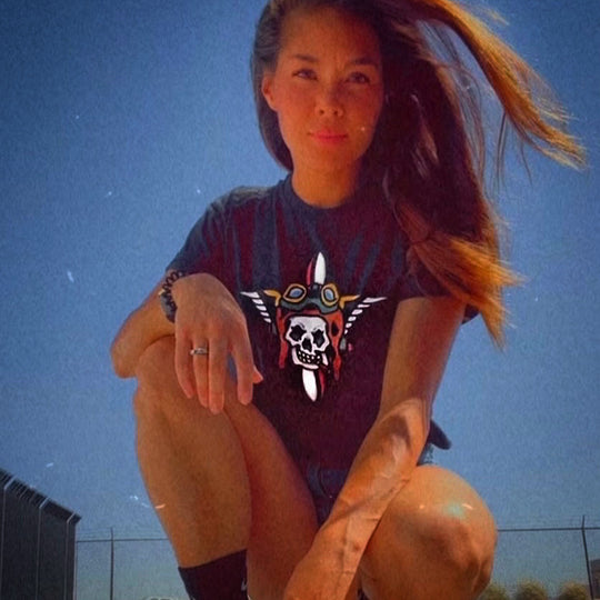 Mantra Skull Crop Top