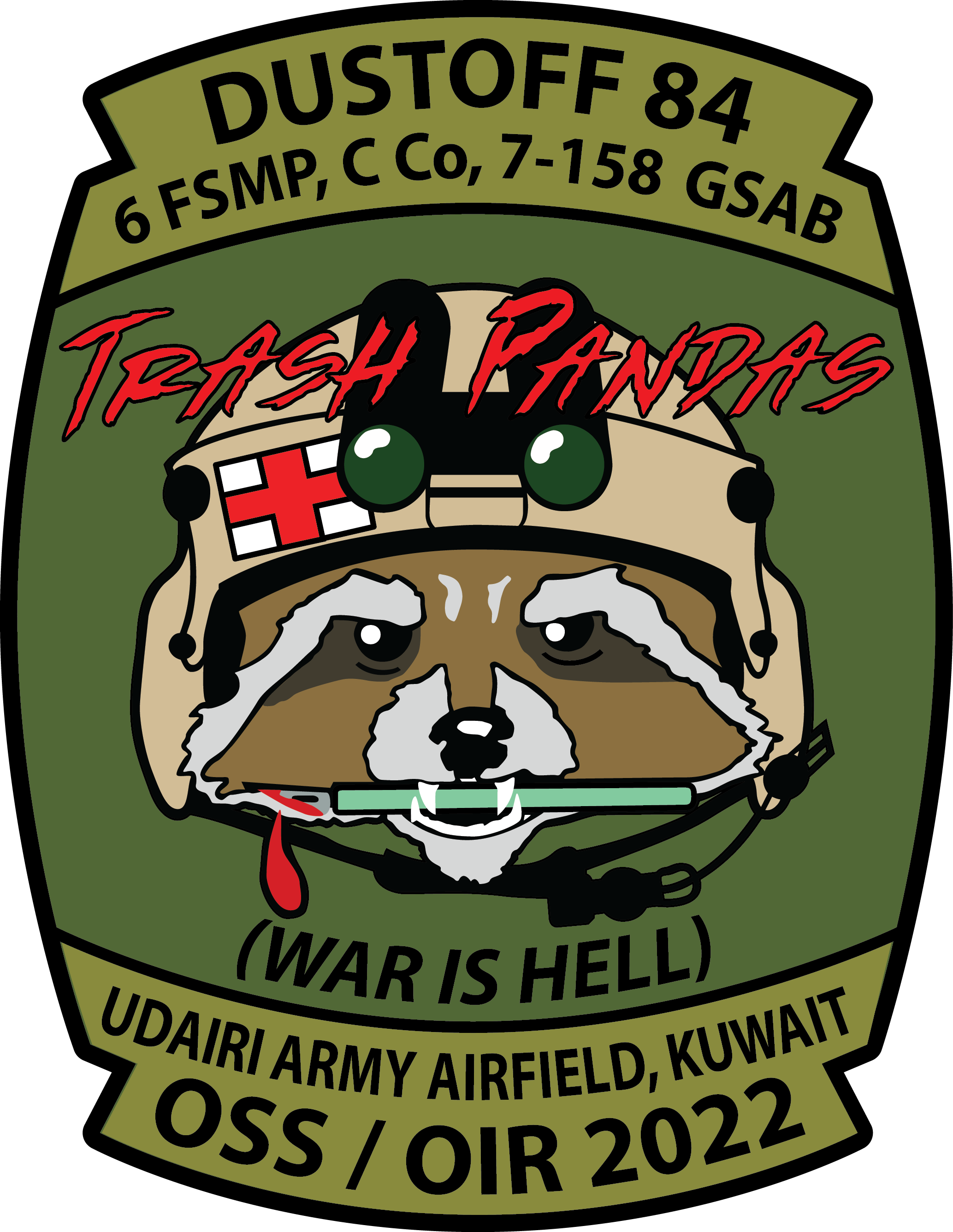 6 FSMP, C Co, 7-158 GSAB "Trash Pandas"