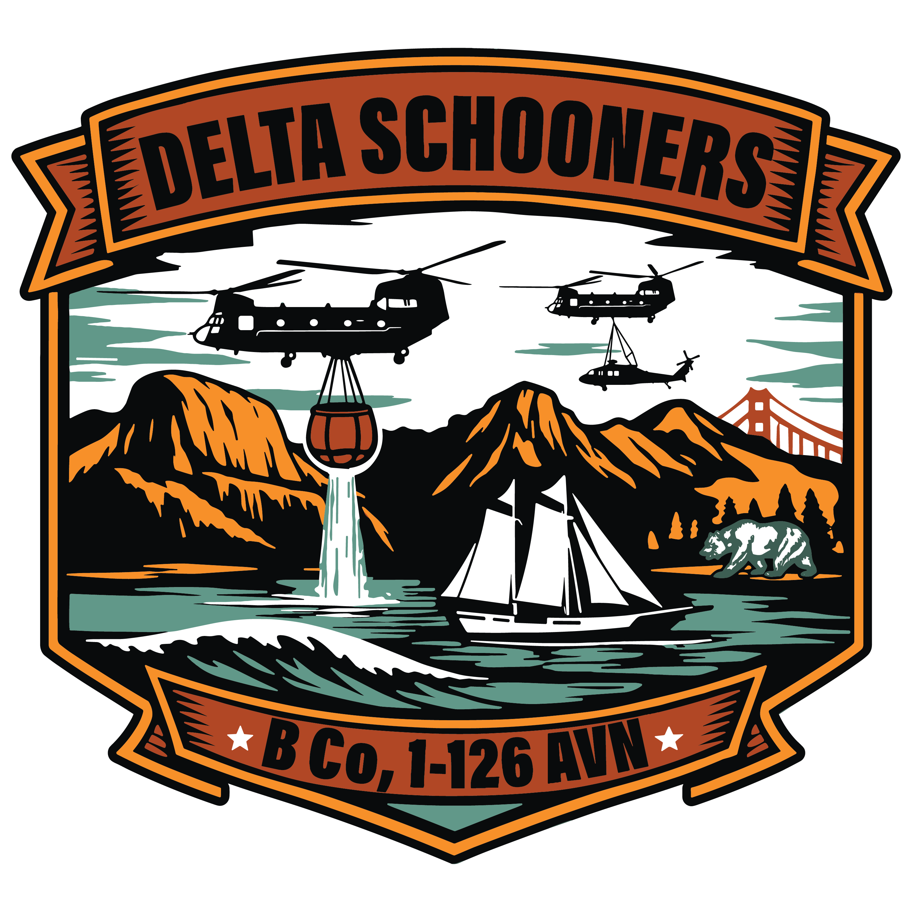 B Co, 1-126 AVN "Delta Schooners"