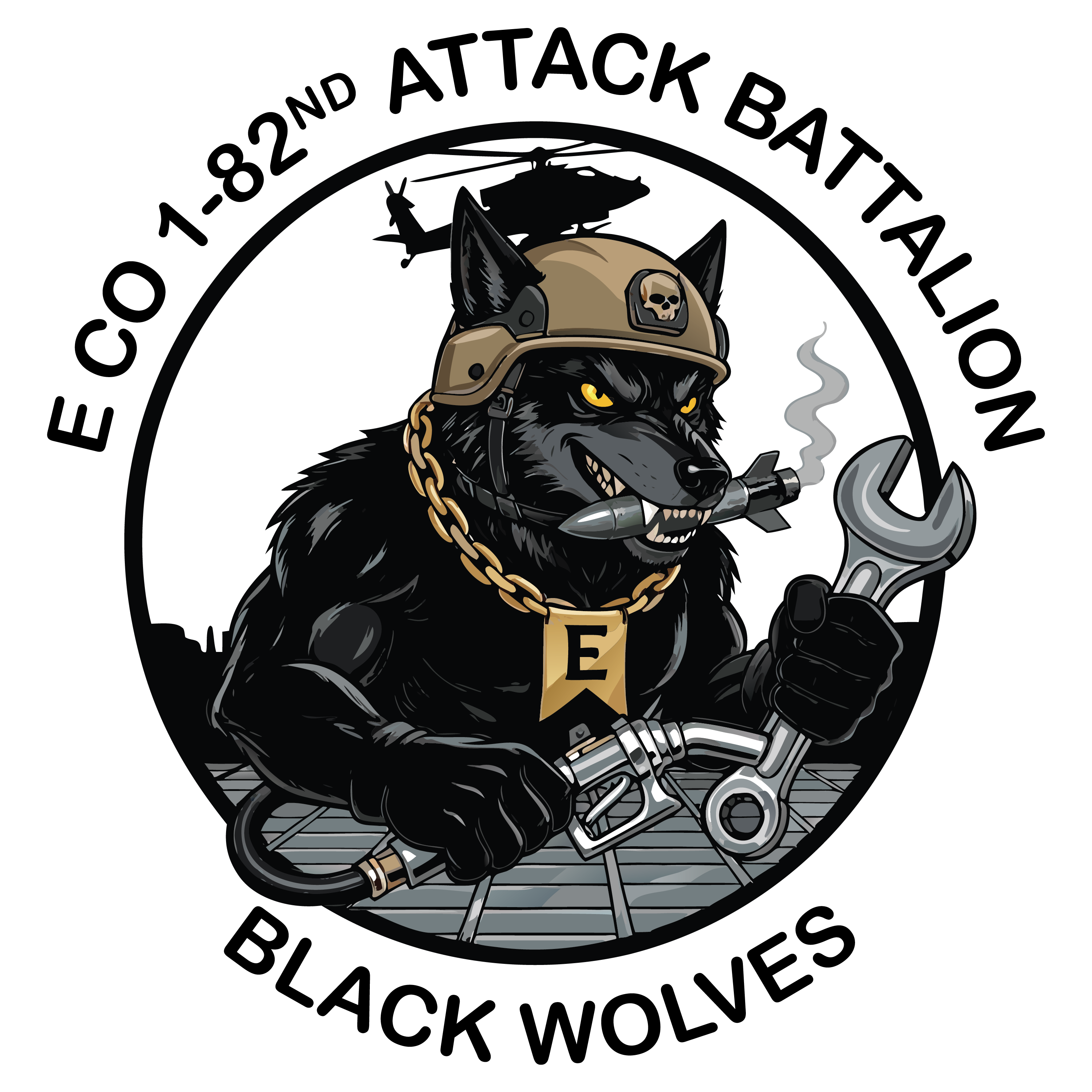 E Co, 1-82 AB "Black Wolves"