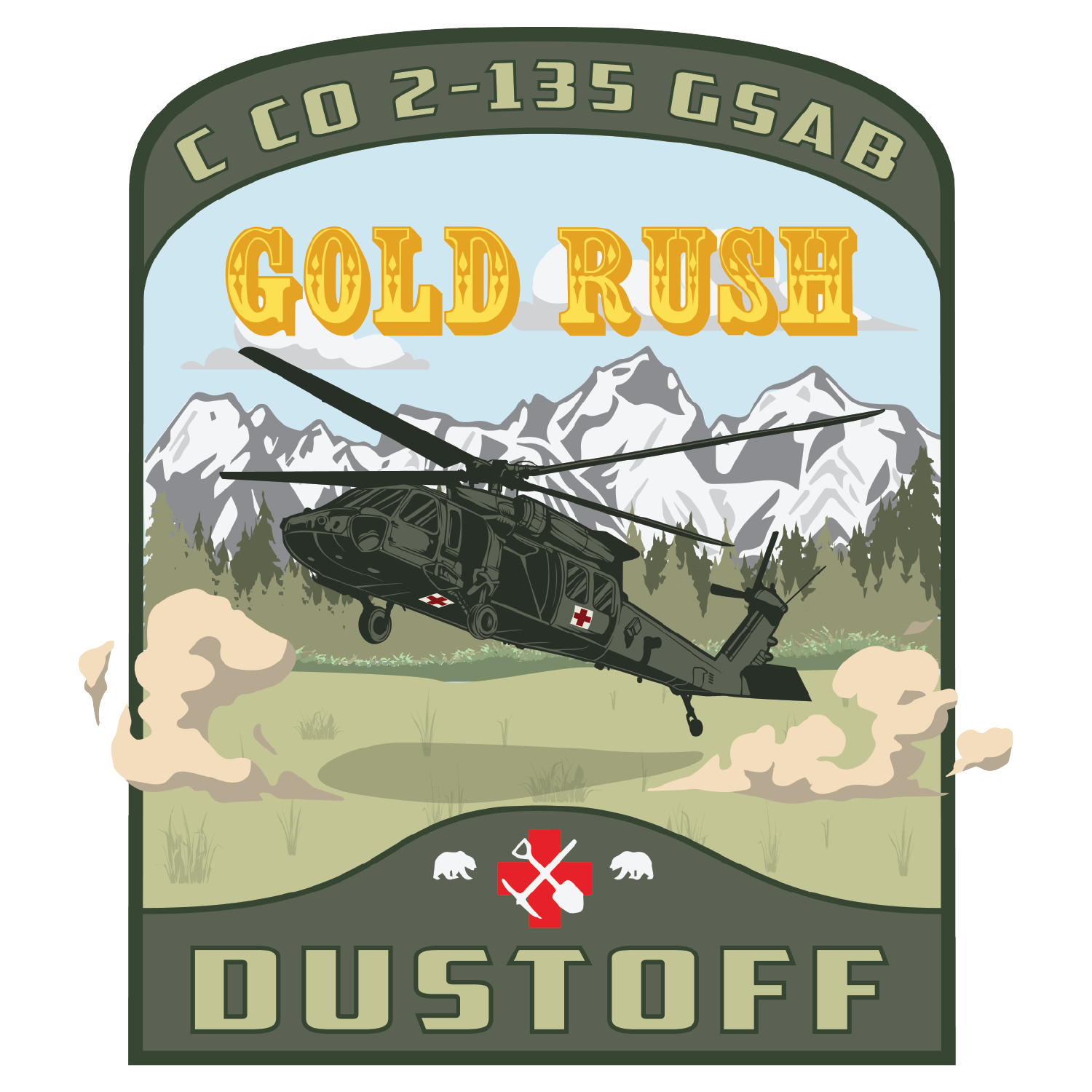C Co, 2-135 GSAB "Gold Rush Dustoff"