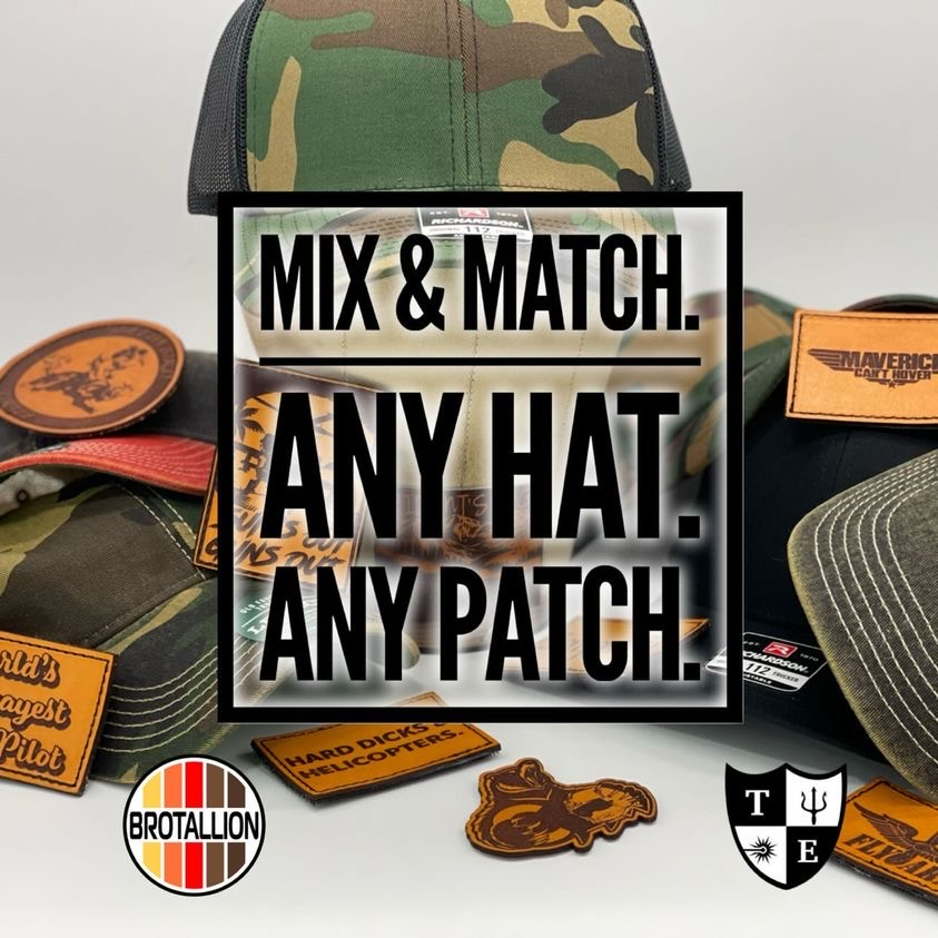 Leather Patch Hat Builder - Tridents Edge