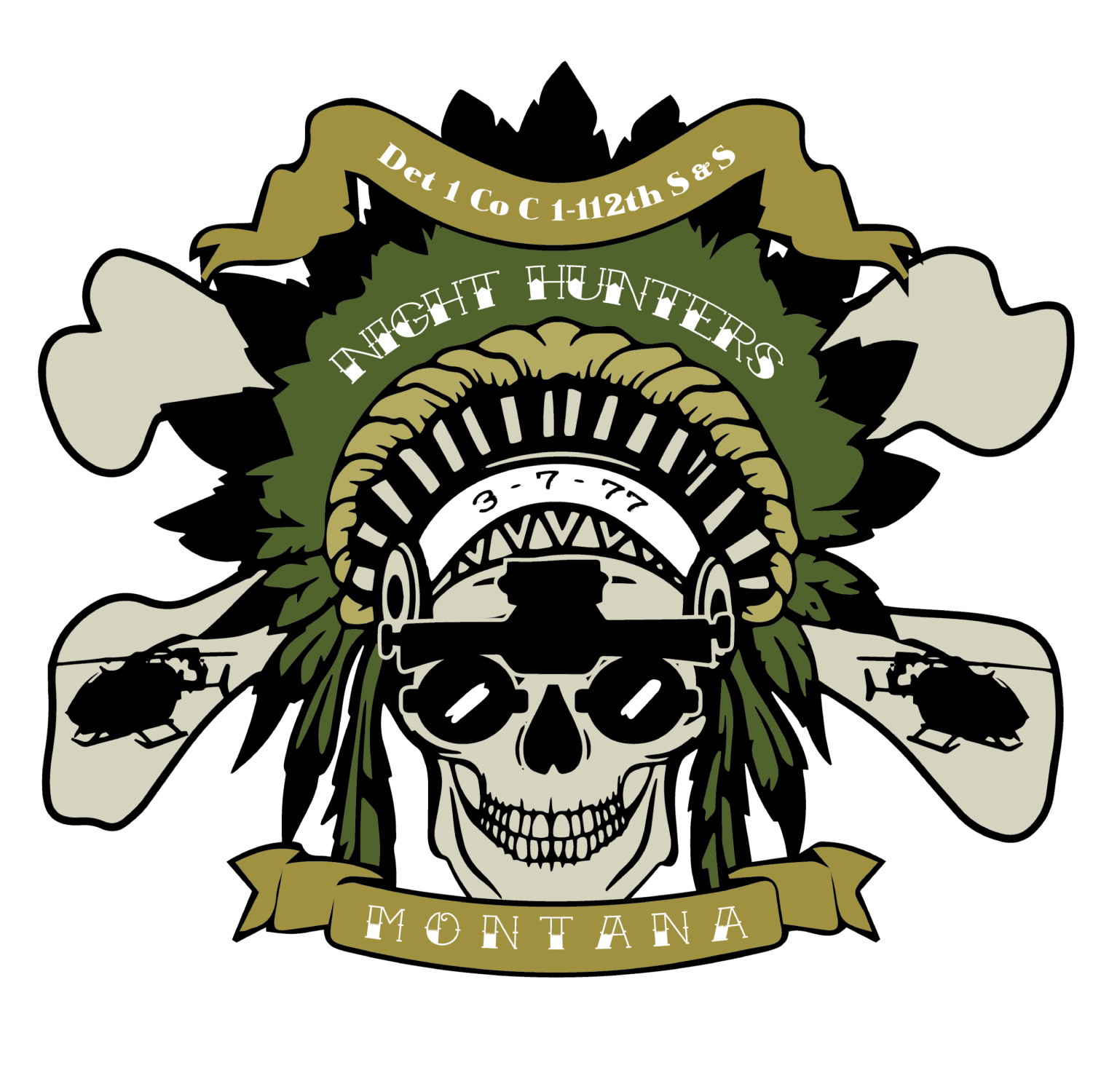 Det 1, C Co, 1-112 S&S "Night Hunters"