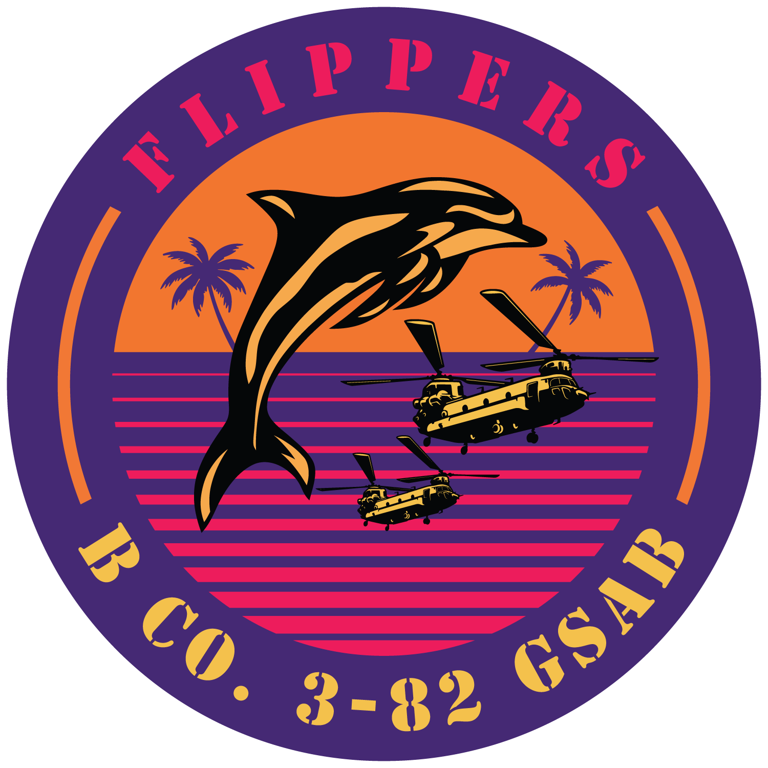 B Co, 3-82 GSAB "Flippers"