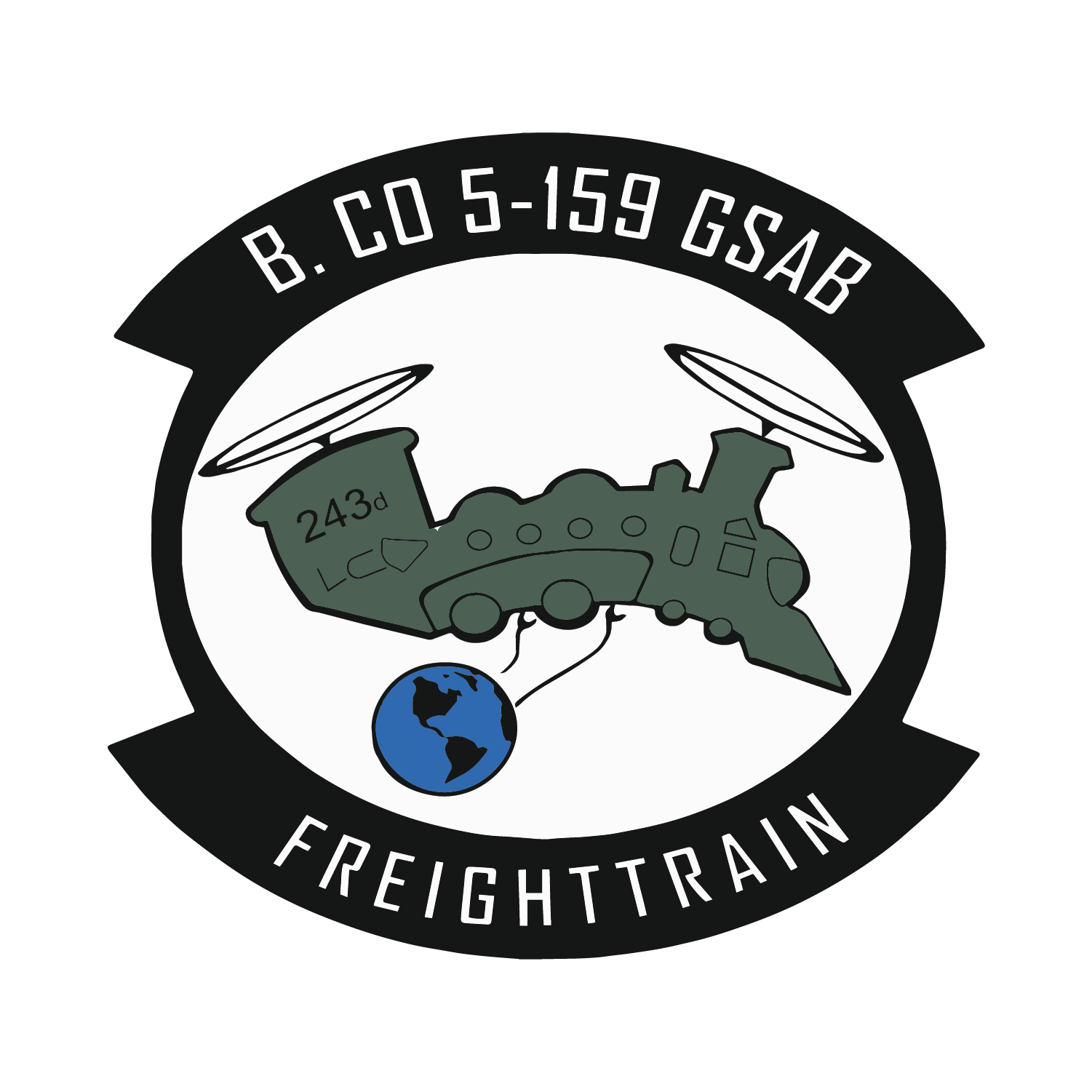 B Co, 5-159 GSAB "Freight Train"