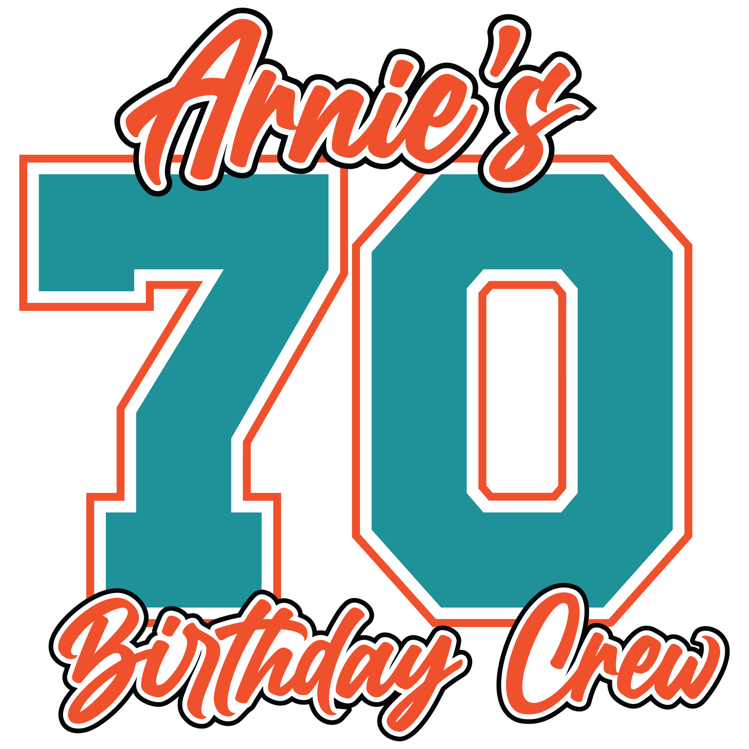 Arnie's 70th Birthday Crew