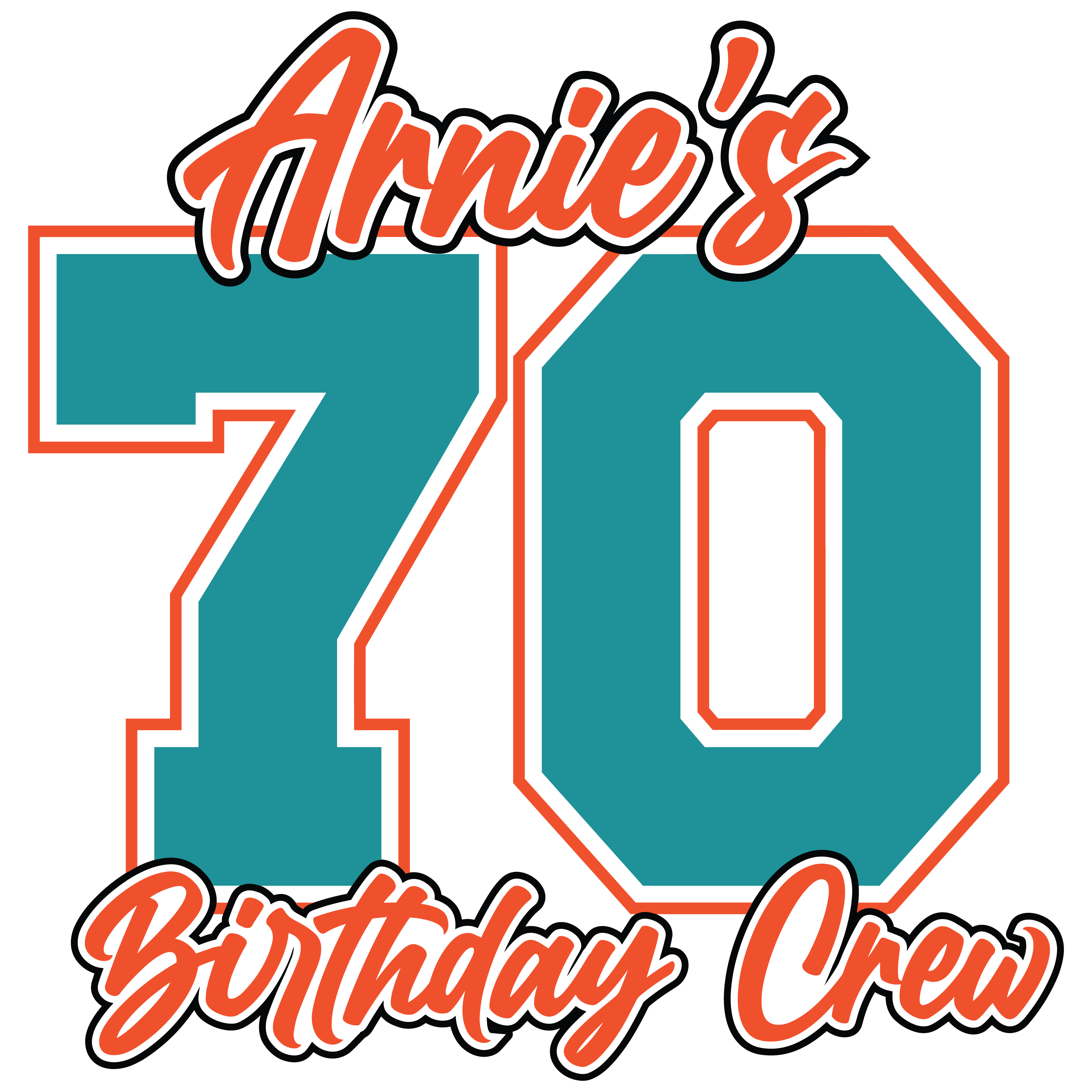 Arnie's 70th Birthday Crew