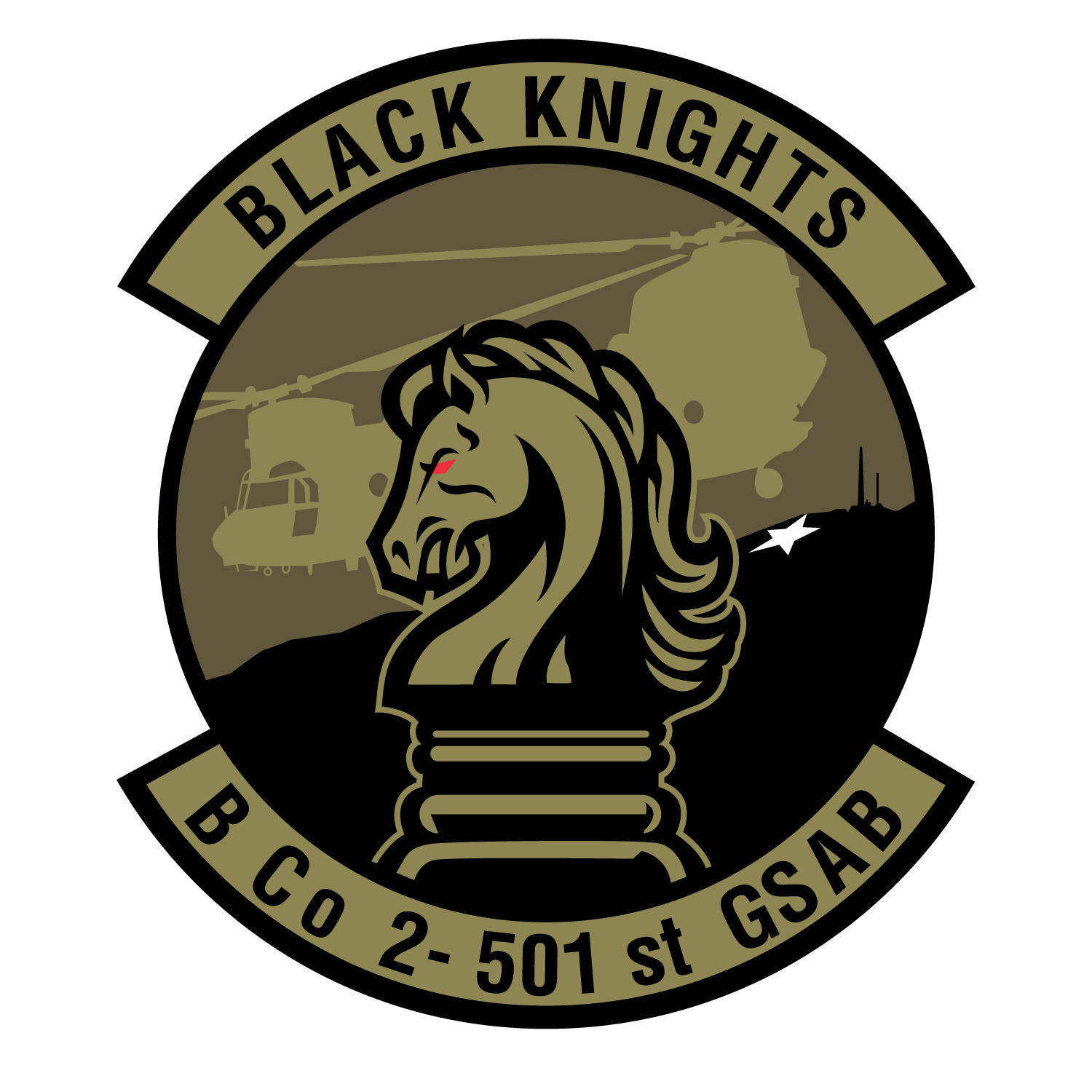 B Co, 2-501 GSAB “Black Knights”