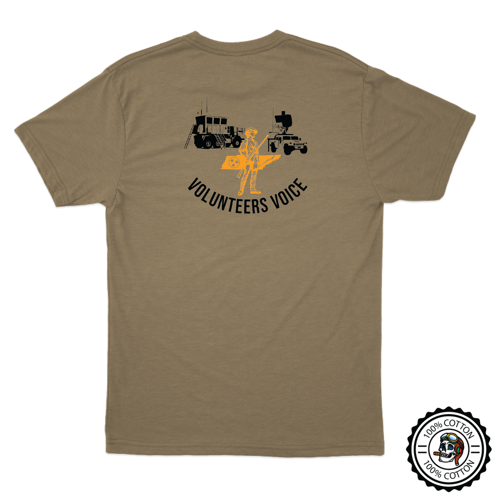 1-107th AOB "Volunteers Voice" Tan T-Shirt