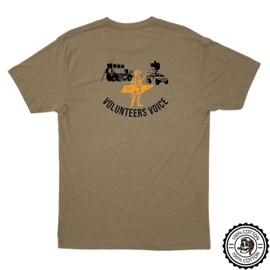 1-107th AOB "Volunteers Voice" Tan T-Shirt