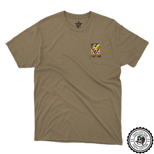 1-107th AOB "Volunteers Voice" Tan T-Shirt